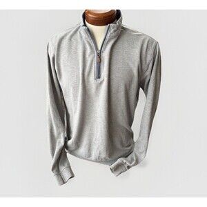 Johnnie-O Men’s Sully Gray Pullover Size L Cotton